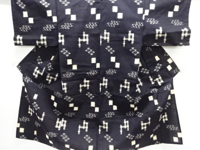 JAPANESE KIMONO / ANTIQUE RYUSO / RYUKYU KASURI